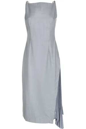 Rokh Vestido midi con pliegues