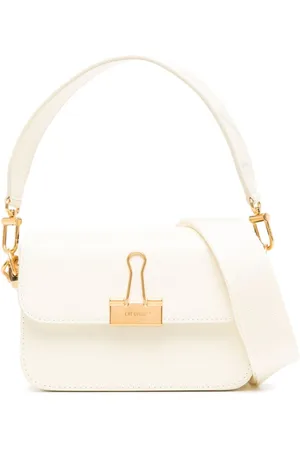 OFF-WHITE Bolso de hombro con placa del logo
