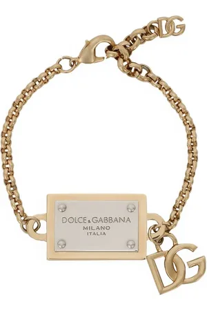 Dolce & Gabbana Pulsera de cadena con letras del logo
