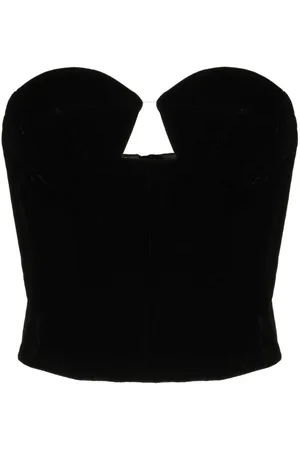 Rokh Bustier con efecto de terciopelo