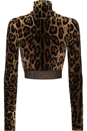 Dolce & Gabbana Blusa con estampado de leopardo