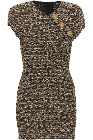 Balmain Vestido corto de tweed