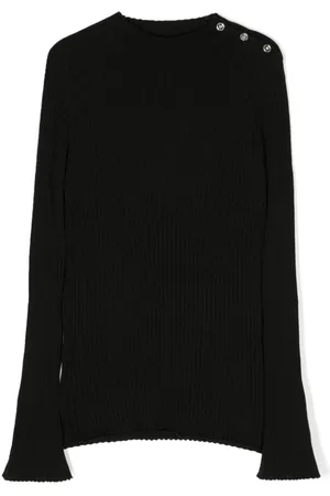 VERSACE Jersey de canalé con abertura lateral