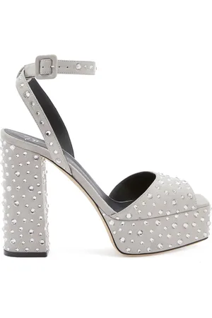 Giuseppe Zanotti Sandalias New Betty Sparkle con plataforma de 120mm