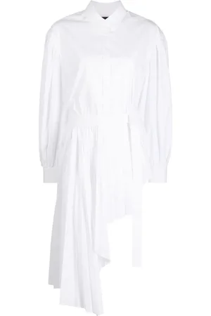 JUUN.J Vestido camisero midi con diseño asimétrico