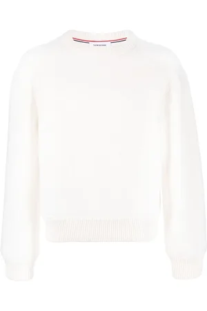 Thom Browne Jersey con cuello redondo y logo