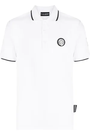 Philipp Plein Polo con parche del logo SS