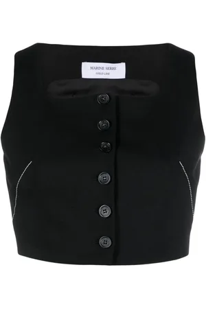 Marine Serre Chaleco corto Tailoring Bustier