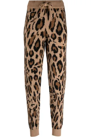 JOSHUA SANDERS Pantalones de chándal con animal print