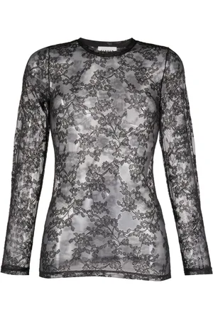 P.A.R.O.S.H. Top con encaje floral