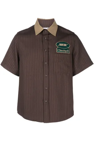 Rhude Camisa a rayas