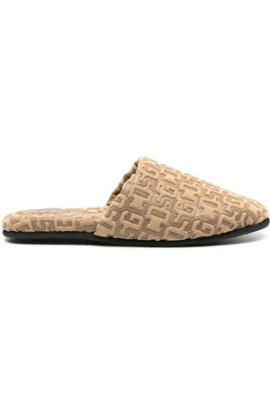 GCDS Slippers con logo en relieve y monograma