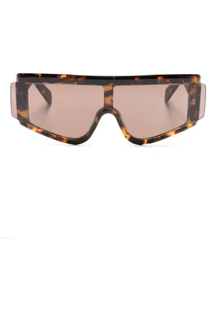 Retrosuperfuture Gafas de sol Zed Burnt con montura geométrica