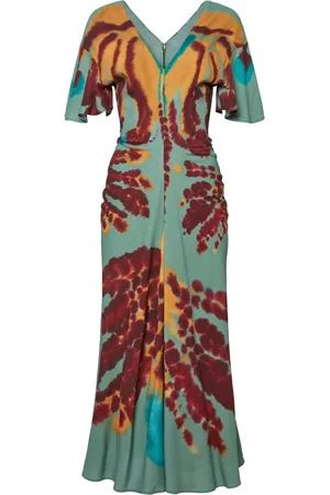 Altuzarra Vestido midi Penelope con diseño tie-dye
