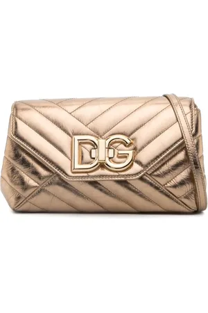 Dolce & Gabbana Bolso de hombro acolchado con placa del logo