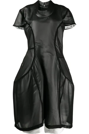 Comme des Garçons Vestido midi con paneles asimétricos