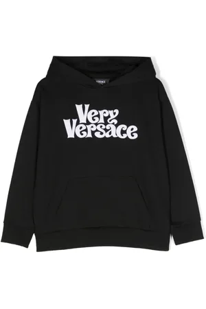 VERSACE Sudadera con capucha y logo estampado