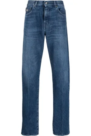 VERSACE Vaqueros rectos de talle medio