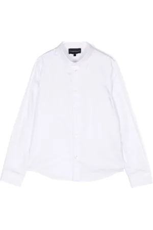 Emporio Armani Camisa con logo en jacquard