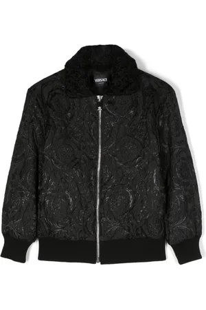 VERSACE Chaqueta bomber con acabado texturizado