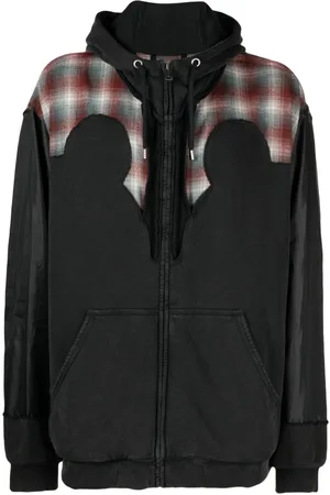 Maison Margiela Sudadera con capucha y detalle de canesú de x Pendleton