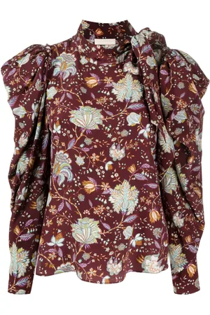 ULLA JOHNSON Blusa con motivo floral