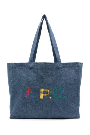 A.P.C. Bolso shopper Diane con logo estampado
