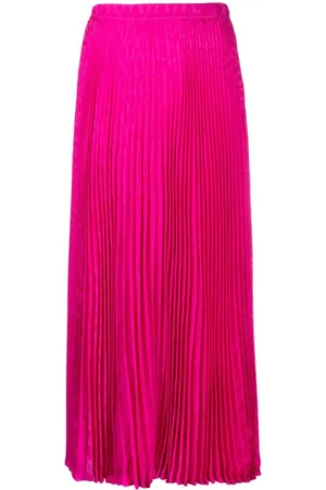 VALENTINO GARAVANI Falda midi plisada