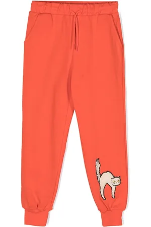 Mini Rodini Pantalones de chándal Angry Cat