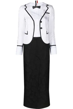 Thom Browne Vestido corto estilo esmoquin