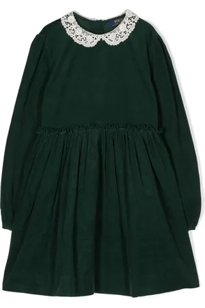 Ralph Lauren Vestido con cuello de encaje