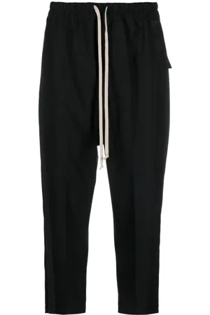Rick Owens Pantalones capri con rayas laterales