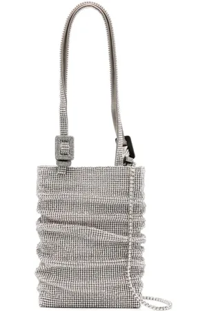 BENEDETTA BRUZZICHES Bolso shopper con apliques de strass