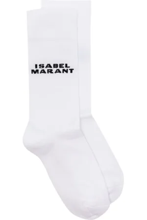 Isabel Marant Calcetines Dawi con logo en intarsia