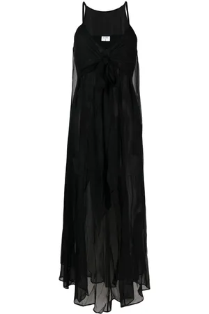 Filippa K Slip dress semitraslúcido de seda