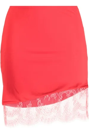 FLEUR DU MAL Minifalda con encaje floral