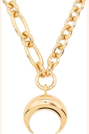 Marine Serre Collar Regenerated con charm de luna