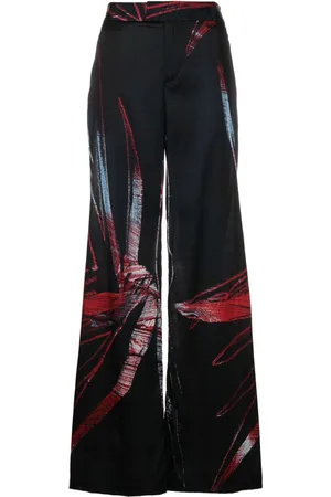 Louisa Ballou Pantalones anchos con motivo abstracto