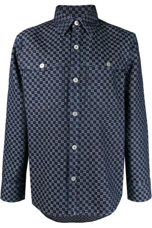 Balmain Camisa vaquera con monograma