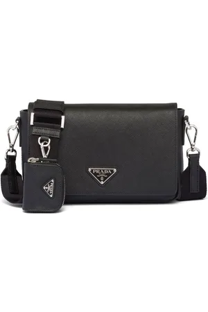 Prada Bolso de hombro de piel Saffiano