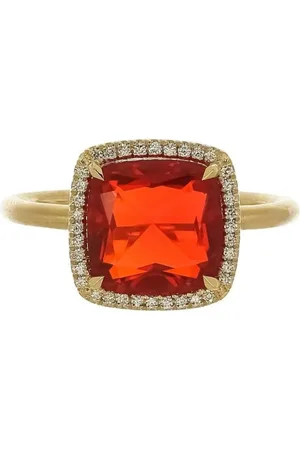 Irene Neuwirth Anillo One Of A Kind en oro amarillo de 18 kt con ópalo y diamantes