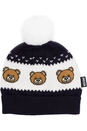 Moschino Gorro Leo Teddy a rayas
