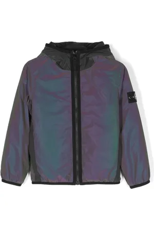 Stone Island Chaqueta con capucha y estampado Compass