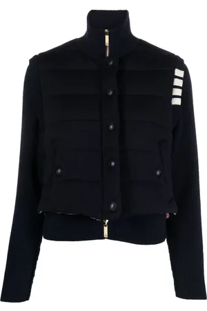 Thom Browne Plumífero reversible con manga de punto
