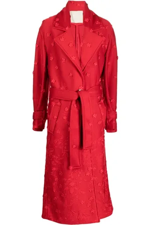 Elie saab Gabardina con bordado floral