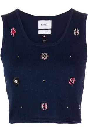 Barrie Top corto con motivo floral