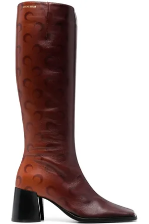 Marine Serre Botas altas con tacón de 70mm