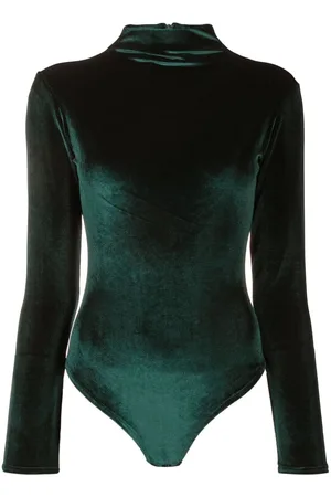 Atu Body Couture Body de terciopelo con cuello alzado