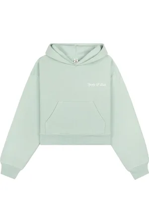 Sporty & Rich Sudadera corta con logo bordado