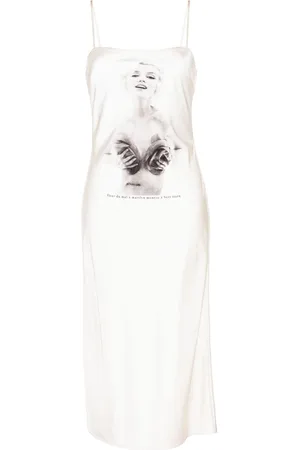 FLEUR DU MAL Slip dress Marilyn midi